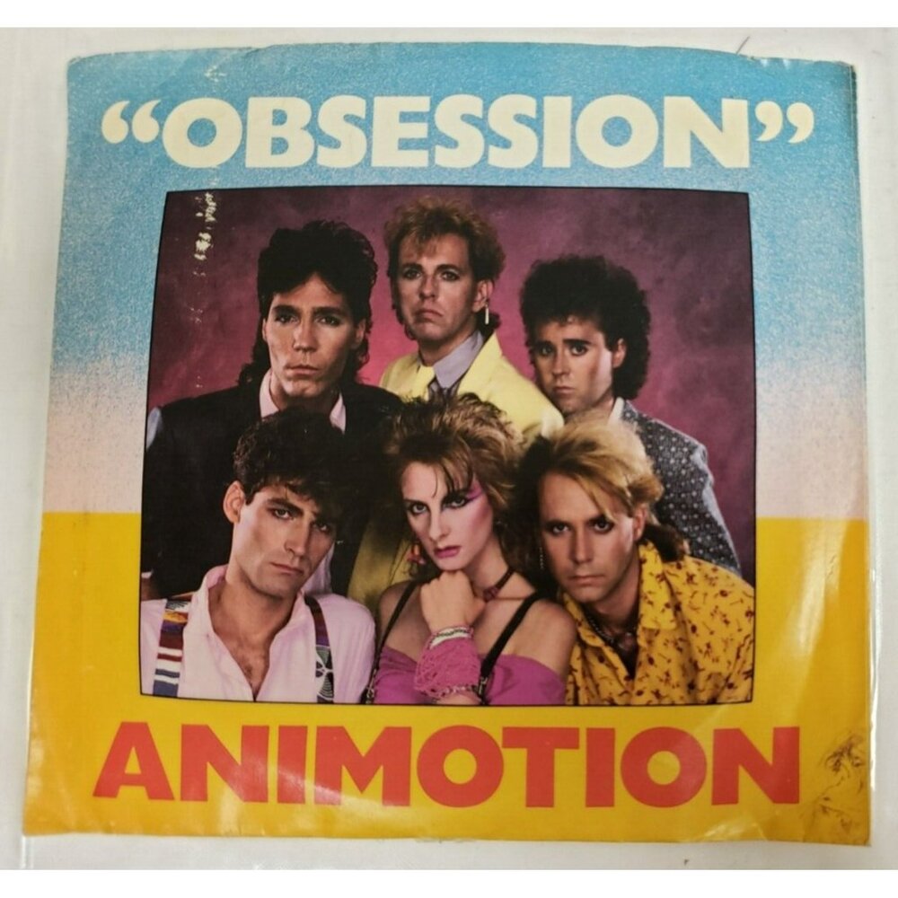 Record 45 RPM Vinyl Animotion Obsession/ Turn Around VINTAGE 1984